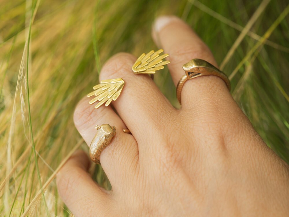 Anillo Alas de bronce - Imagen 2