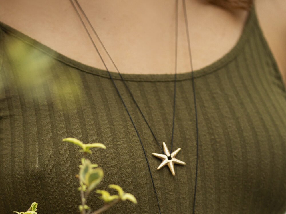 Collar Pita Estrella grande de bronce - Imagen 2