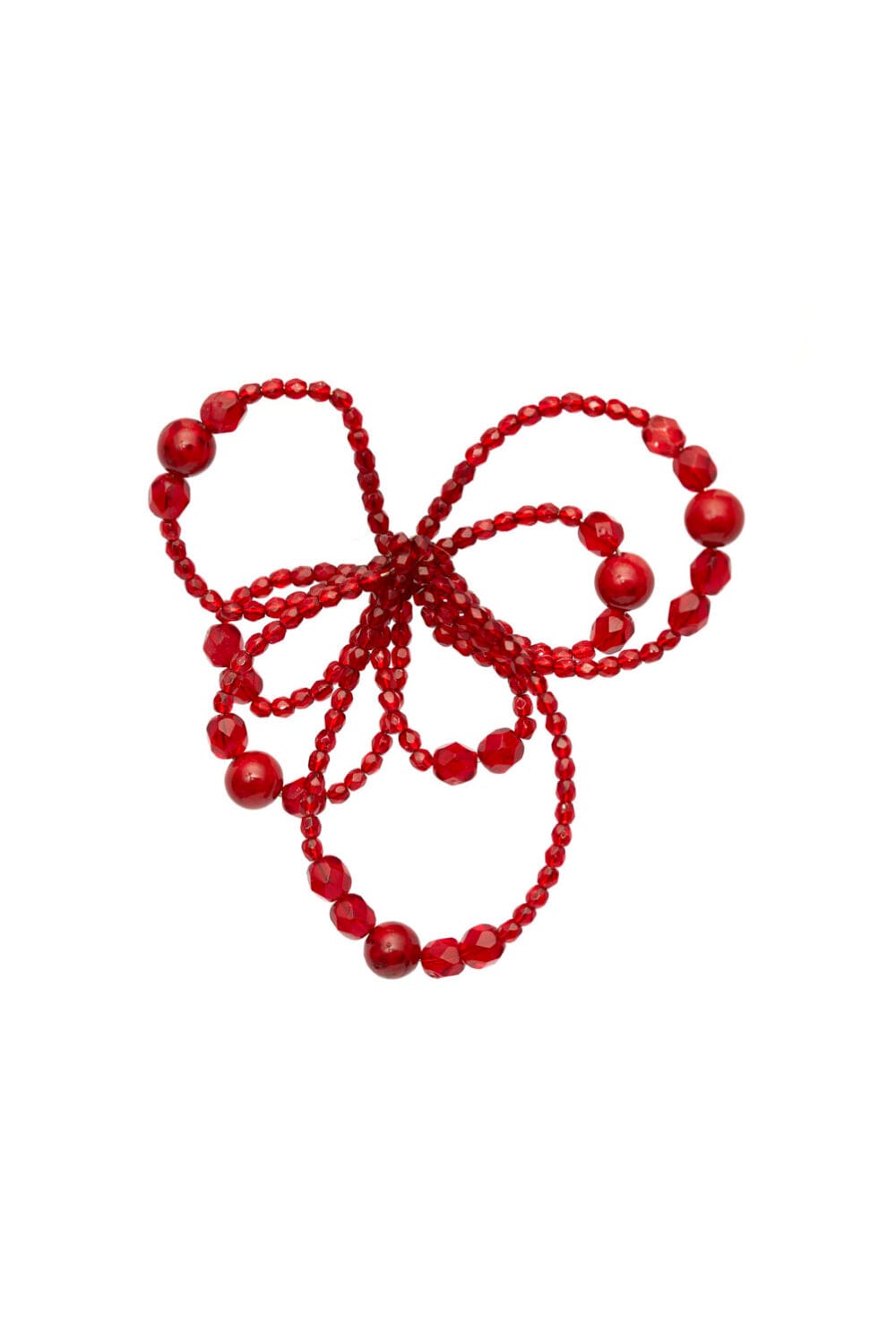 Arete flor boceto roja (pieza única)