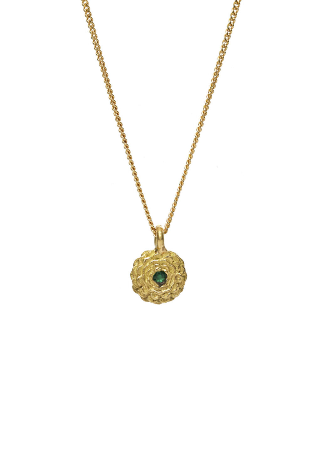 Collar flor de jerico oro